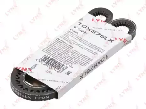 Ремень клиновой 875 мм x 10 мм 1 ручьев LYNXAUTO 10X875LX