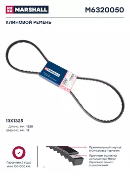 ремень клиновой! генератора 13x1325\ DAF, Iveco, Setra, MAN, MB, Scania, Volvo, VW T4 90-94