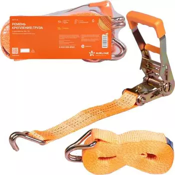 Стяжной ремень AIRLINE AS-T-16 10 т стальные крюки 12 м