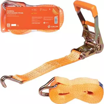 Стяжной ремень AIRLINE AS-T-09 5 т стальные крюки 6 м