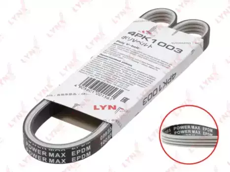 Ремень поликлиновой 1003 мм 4 ручьев LYNXAUTO 4PK1003