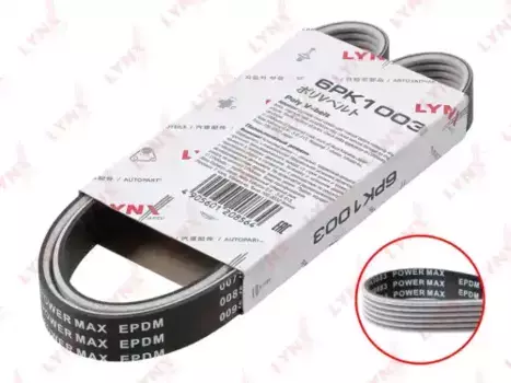 Ремень поликлиновой 1003 мм 6 ручьев LYNXAUTO 6PK1003