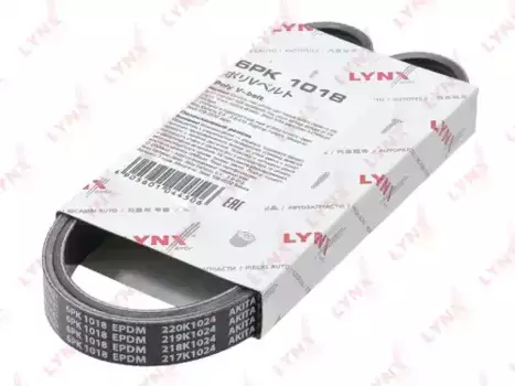 Ремень поликлиновой 1018 мм 6 ручьев LYNXAUTO 6PK1018