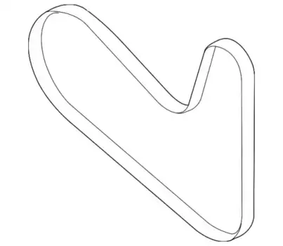 Ремень поликлиновой 1026 мм 6 ручьев VAG 04L260849AB