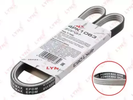 Ремень поликлиновой 1063 мм 4 ручьев LYNXAUTO 4PK1063