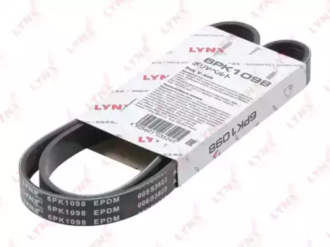 Ремень поликлиновой 1098 мм 6 ручьев LYNXAUTO 6PK1098