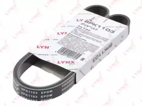Ремень поликлиновой 1103 мм 6 ручьев LYNXAUTO 6PK1103