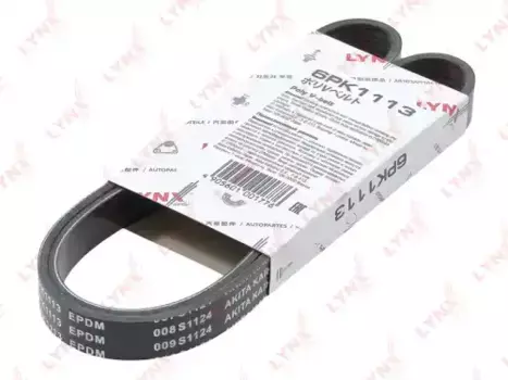 Ремень поликлиновой 1113 мм 6 ручьев LYNXAUTO 6PK1113