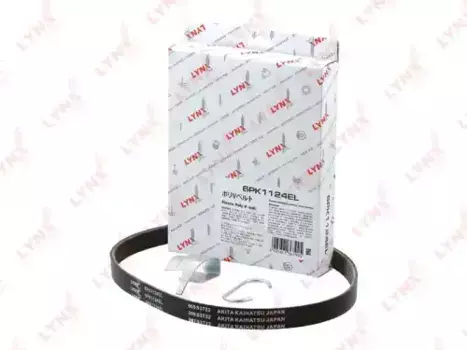 Ремень поликлиновой 1124 мм 6 ручьев LYNXAUTO 6PK1124EL