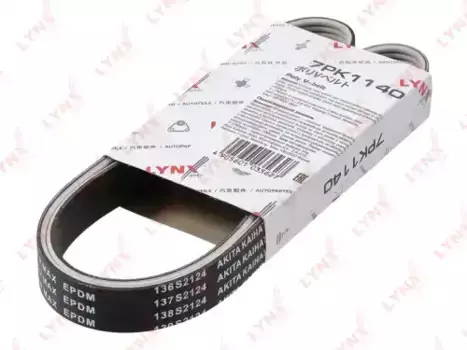 Ремень поликлиновой 1140 мм 7 ручьев LYNXAUTO 7PK1140