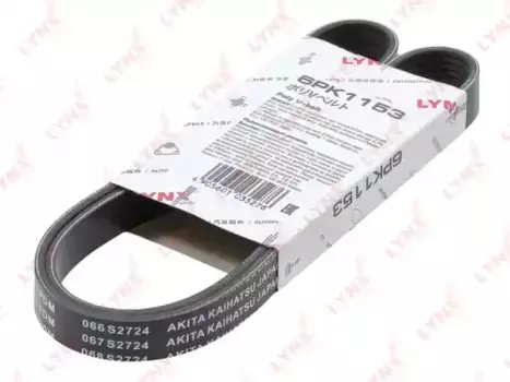 Ремень поликлиновой 1153 мм 6 ручьев LYNXAUTO 6PK1153