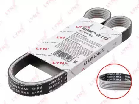 Ремень поликлиновой 1210 мм 6 ручьев LYNXAUTO 6PK1210