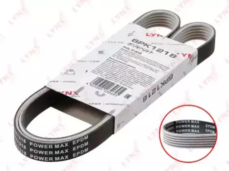 Ремень поликлиновой 1218 мм 6 ручьев LYNXAUTO 6PK1218