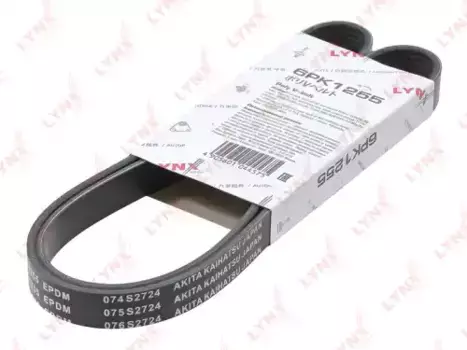 Ремень поликлиновой 1255 мм 6 ручьев LYNXAUTO 6PK1255