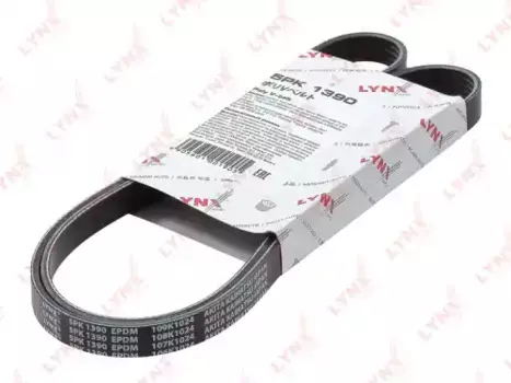 Ремень поликлиновой 1390 мм 5 ручьев LYNXAUTO 5PK1390