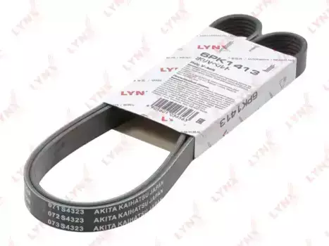 Ремень поликлиновой 1413 мм 6 ручьев LYNXAUTO 6PK1413