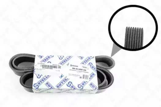 Ремень поликлиновой 1450 мм 8 ручьев STELLOX 08-01450-SX