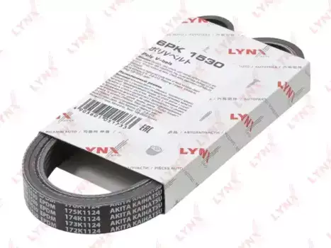 Ремень поликлиновой 1530 мм 6 ручьев LYNXAUTO 6PK1530