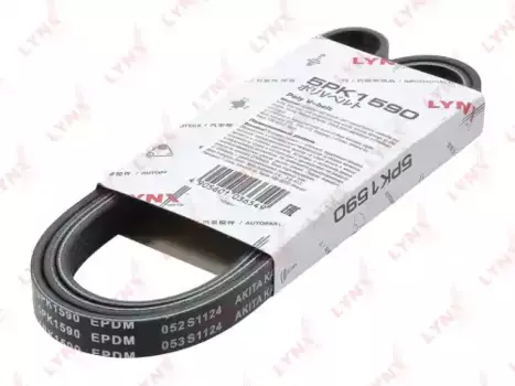 Ремень поликлиновой 1590 мм 5 ручьев LYNXAUTO 5PK1590