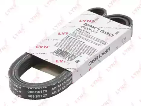 Ремень поликлиновой 1590 мм 6 ручьев LYNXAUTO 6PK1590