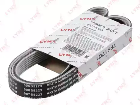 Ремень поликлиновой 1701 мм 7 ручьев LYNXAUTO 7PK1701