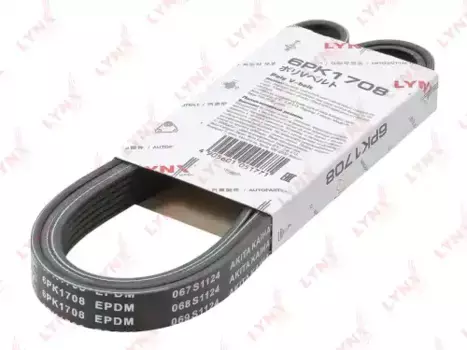 Ремень поликлиновой 1703 мм 6 ручьев LYNXAUTO 6PK1708
