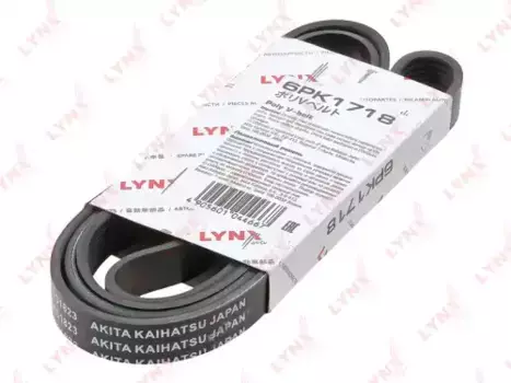 Ремень поликлиновой 1718 мм 6 ручьев LYNXAUTO 6PK1718