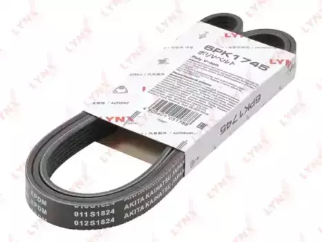 Ремень поликлиновой 1745 мм 6 ручьев LYNXAUTO 6PK1745