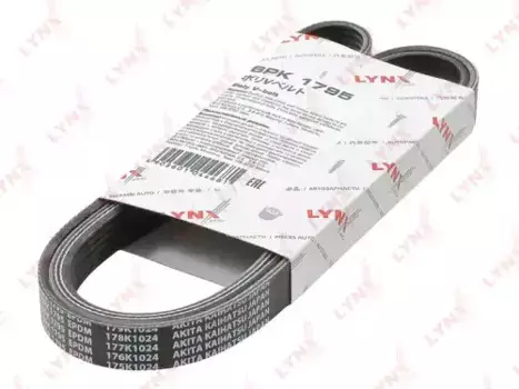 Ремень поликлиновой 1795 мм 6 ручьев LYNXAUTO 6PK1795