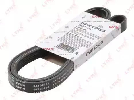 Ремень поликлиновой 1853 мм 6 ручьев LYNXAUTO 6PK1853