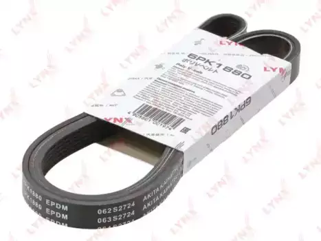 Ремень поликлиновой 1880 мм 6 ручьев LYNXAUTO 6PK1880