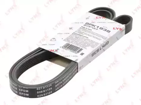 Ремень поликлиновой 1938 мм 6 ручьев LYNXAUTO 6PK1938