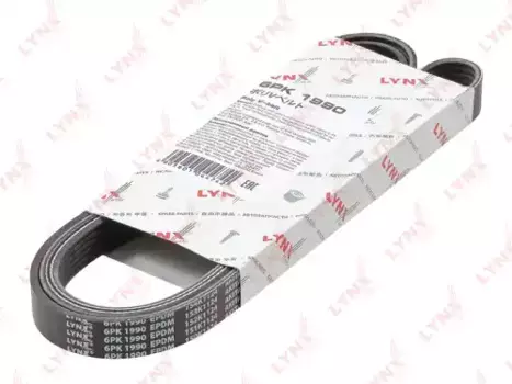 Ремень поликлиновой 1990 мм 6 ручьев LYNXAUTO 6PK1990