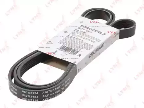 Ремень поликлиновой 2063 мм 6 ручьев LYNXAUTO 6PK2063