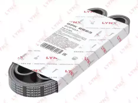 Ремень поликлиновой 2223 мм 6 ручьев LYNXAUTO 6PK2223