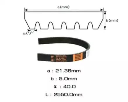Ремень поликлиновой 2550 мм 6 ручьев GATES 6PK2550