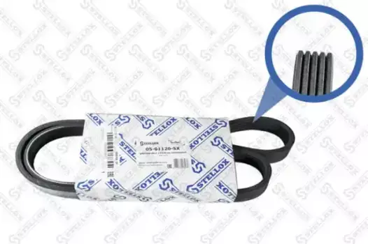 Ремень поликлиновой 1120 мм 5 ручьев STELLOX 05-01120-SX