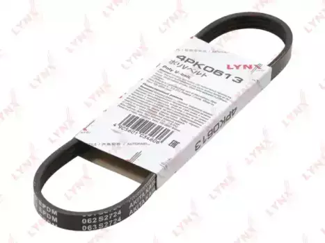 Ремень поликлиновой 613 мм 4 ручьев LYNXAUTO 4PK0613