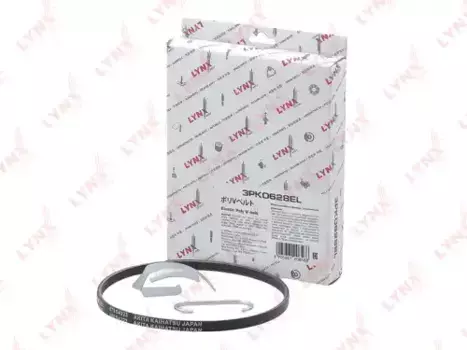 Ремень поликлиновой 628 мм 3 ручьев LYNXAUTO 3PK0628EL