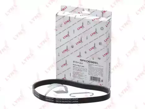 Ремень поликлиновой 692 мм 5 ручьев LYNXAUTO 5PK0692EL