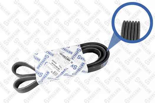 Ремень поликлиновой 2130 мм 6 ручьев STELLOX 06-02130-SX