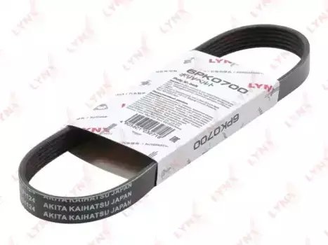 Ремень поликлиновой 700 мм 6 ручьев LYNXAUTO 6PK0700