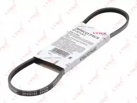 Ремень поликлиновой 753 мм 3 ручьев LYNXAUTO 3PK0753