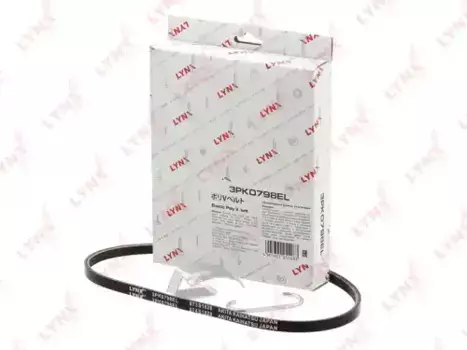 Ремень поликлиновой 798 мм 3 ручьев LYNXAUTO 3PK0798EL