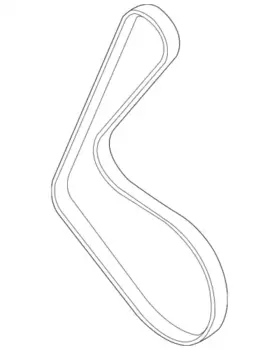 Ремень поликлиновой 1275 мм 7 ручьев VAG 06E903137AB