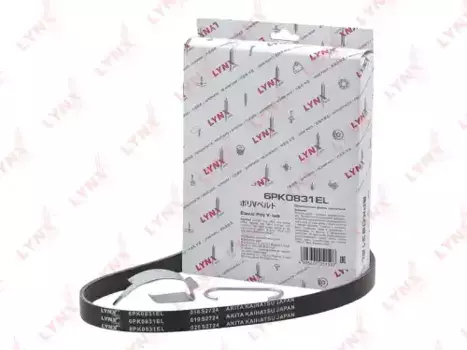 Ремень поликлиновой 831 мм 6 ручьев LYNXAUTO 6PK0831EL