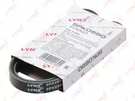 Ремень поликлиновой 880 мм 5 ручьев LYNXAUTO 5PK0880