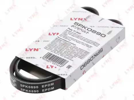 Ремень поликлиновой 890 мм 5 ручьев LYNXAUTO 5PK0890