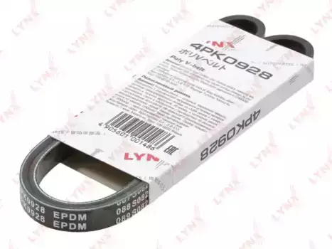 Ремень поликлиновой 928 мм 4 ручьев LYNXAUTO 4PK0928