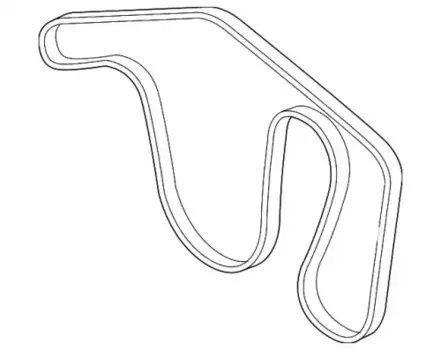 Ремень поликлиновой LAND ROVER LR071038